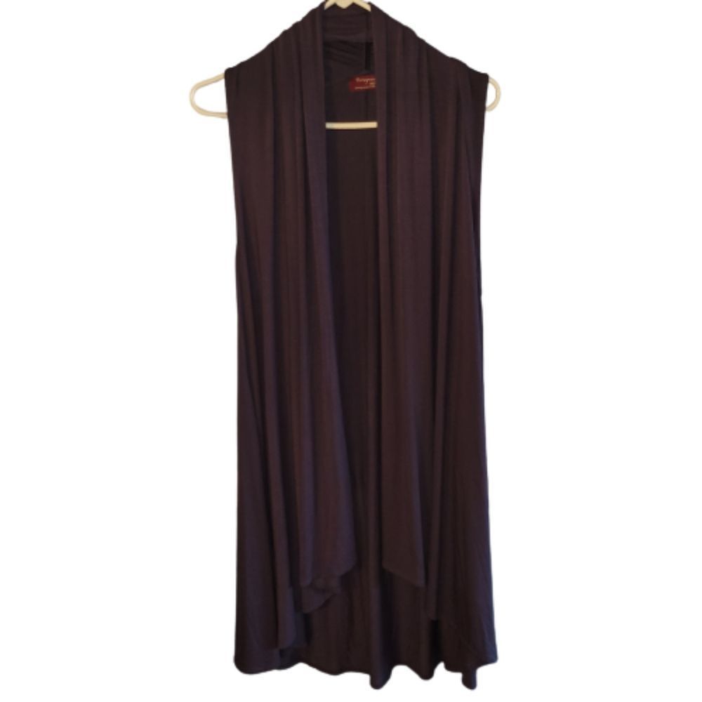 Pomegranate Moon long sleeveless open duster vest size M/L
